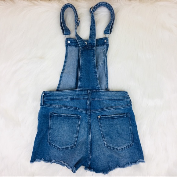 H&M Distressed Denim Overalls Size 11-12 - Picture 2 of 7